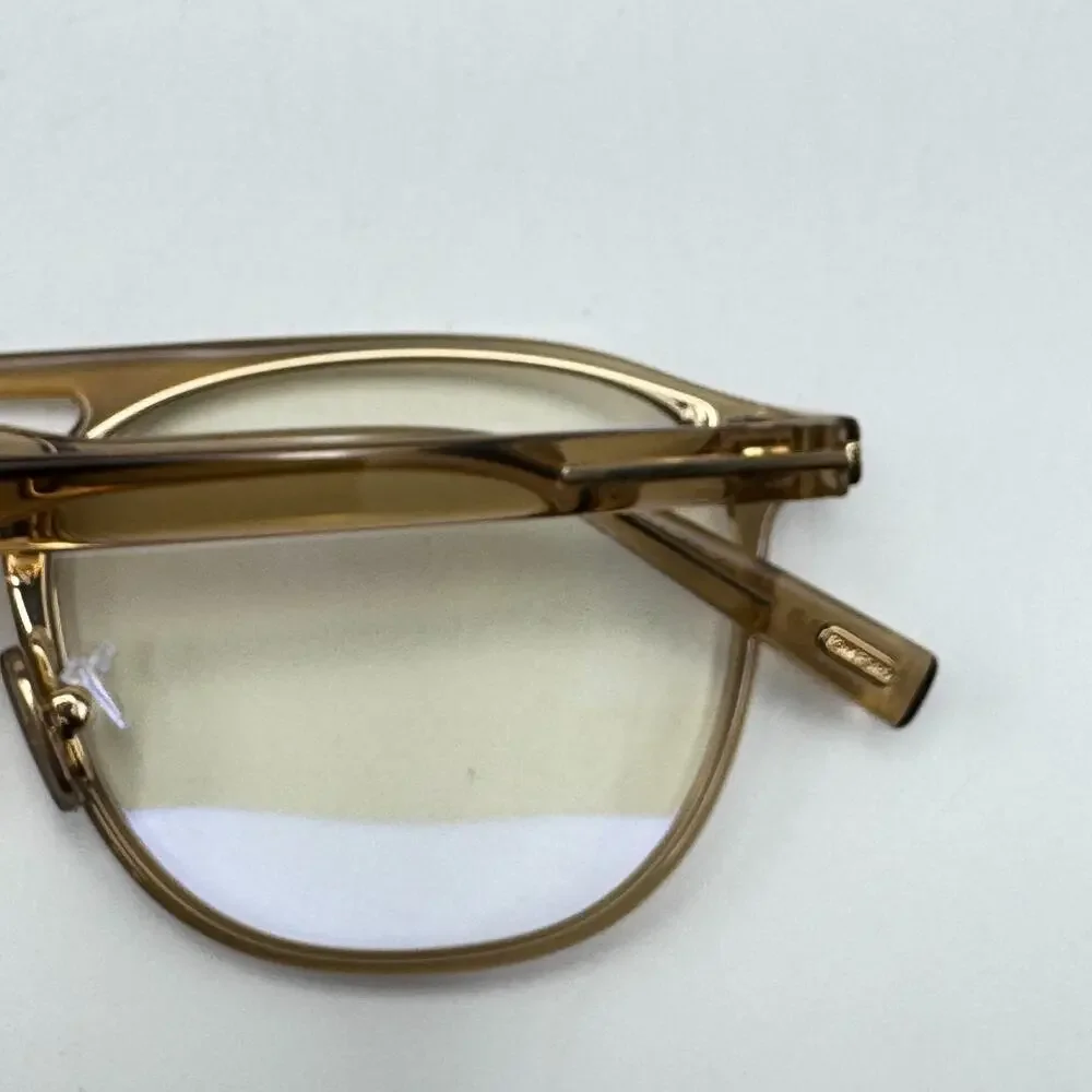 Tom Ford Eyeglasses Frame TF5982-B 045 Shiny Light Brown Pilot 52-20-145mm